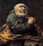 Francisco de goya y Lucientes St Peter Repentant oil painting artist